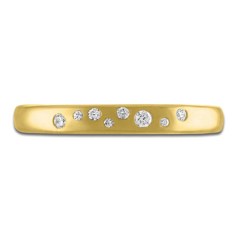 Main Image 3 of Diamond Scatter Wedding Band 1/15 ct tw 14K Yellow Gold