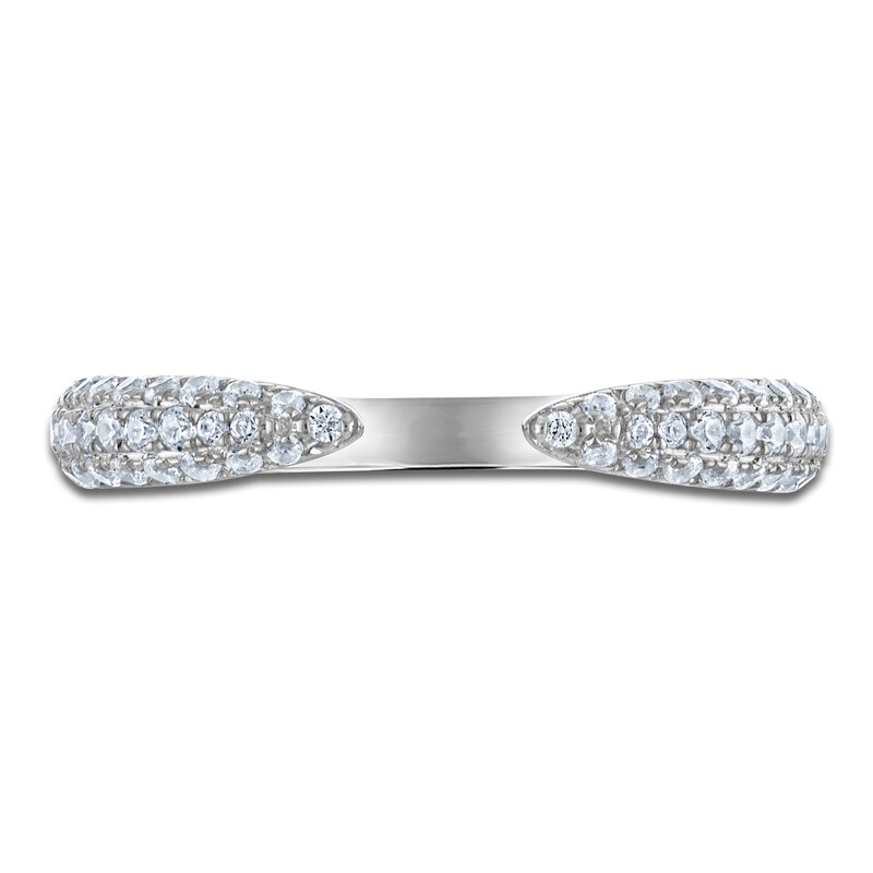 Main Image 3 of Certified Diamond Open Cuff Anniversary Ring 3/8 ct tw 14K White Gold