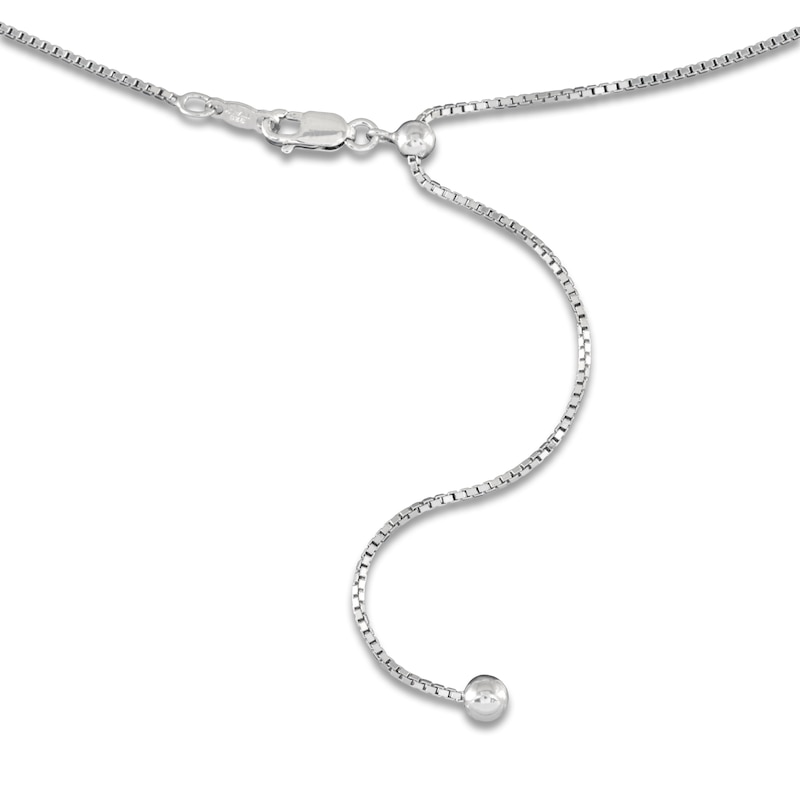 Main Image 2 of Solid Box Chain Necklace 1mm Sterling Silver 20"