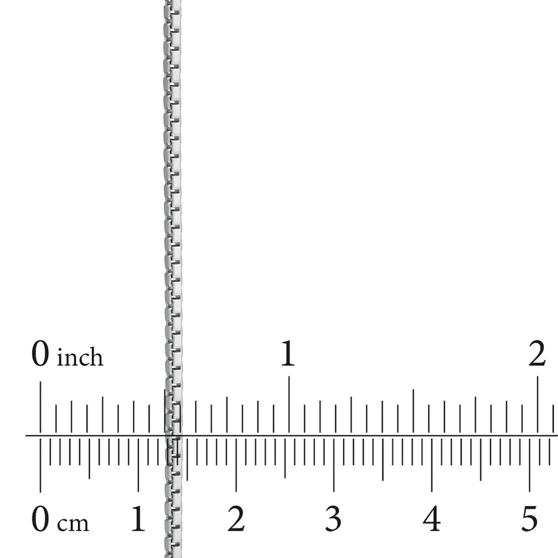 Main Image 3 of Solid Box Chain Necklace 1mm Sterling Silver 20"