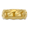 Thumbnail Image 1 of LUSSO by Italia D'Oro Men's Solid Curb Chain Link Ring 14K Yellow Gold