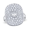 Thumbnail Image 1 of Shy Creation Emerald-Cut Diamond Ring 2-1/8 ct tw 14K White Gold SC22008889Z7