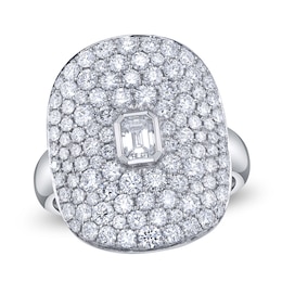 Shy Creation Emerald-Cut Diamond Ring 2-1/8 ct tw 14K White Gold SC22008889Z7