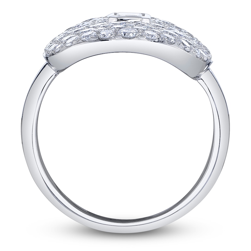 Main Image 4 of Shy Creation Emerald-Cut Diamond Ring 2-1/8 ct tw 14K White Gold SC22008889Z7
