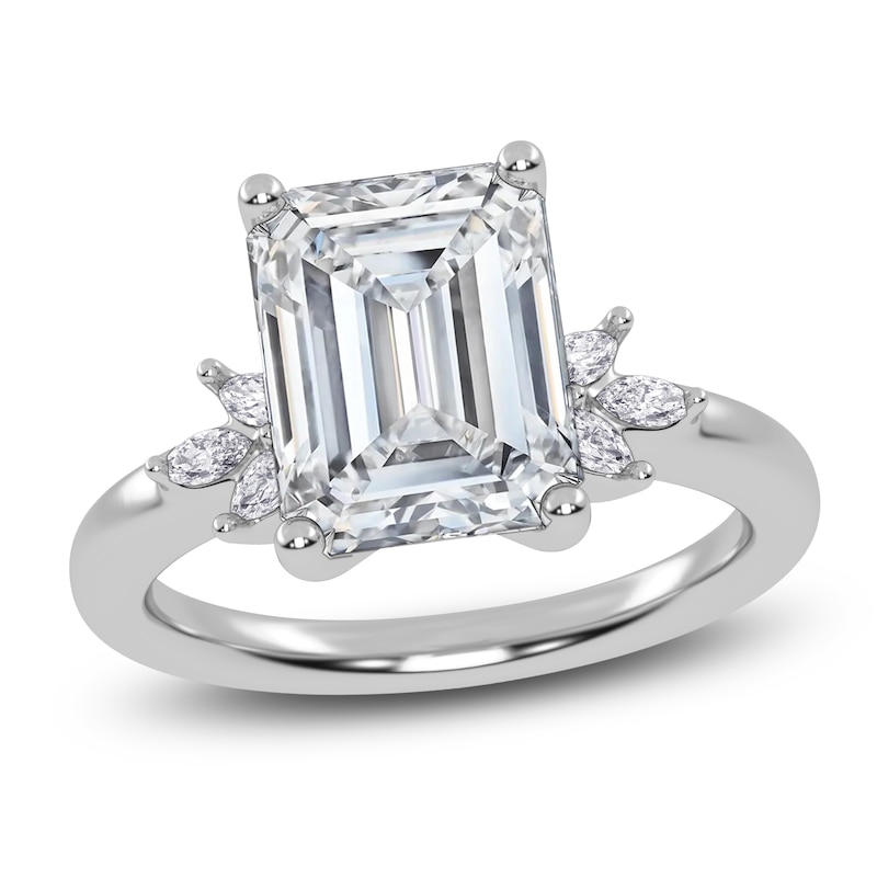 Main Image 1 of Emerald-Cut Created By Jared Studio Lab-Grown Diamond Engagement Ring 2-1/6 ct tw 14K White Gold