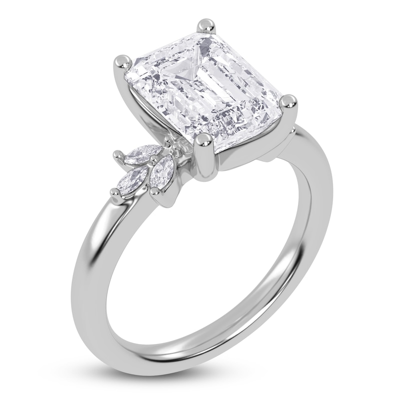 Main Image 2 of Emerald-Cut Created By Jared Studio Lab-Grown Diamond Engagement Ring 2-1/6 ct tw 14K White Gold