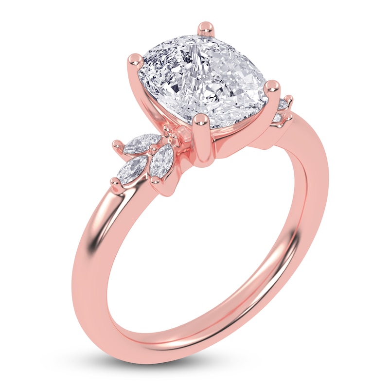 Main Image 2 of Elongated Cushion-Cut Created By Jared Studio Lab-Grown Diamond Engagement Ring 2-1/6 ct tw 14K Rose Gold