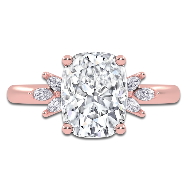 Main Image 3 of Elongated Cushion-Cut Created By Jared Studio Lab-Grown Diamond Engagement Ring 2-1/6 ct tw 14K Rose Gold