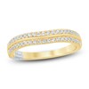 Thumbnail Image 1 of Pnina Tornai Diamond Two-Row Curved Wedding Band 1/3 ct tw 14K Yellow Gold