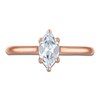 Thumbnail Image 3 of Marquise-Cut Lab-Grown Diamond Solitaire Plus Engagement Ring 7/8 ct tw 18K Rose Gold (VS2/F)