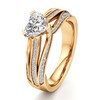 Thumbnail Image 4 of J'Lure Lab-Grown Diamond Heart Brilliant-Cut Engagement Ring 1-3/8 ct tw 18K Yellow Gold
