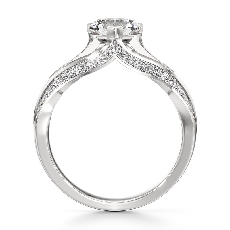 Main Image 2 of J'Lure Lab-Grown Diamond Heart Brilliant-Cut Engagement Ring 1-3/8 ct tw 18K White Gold