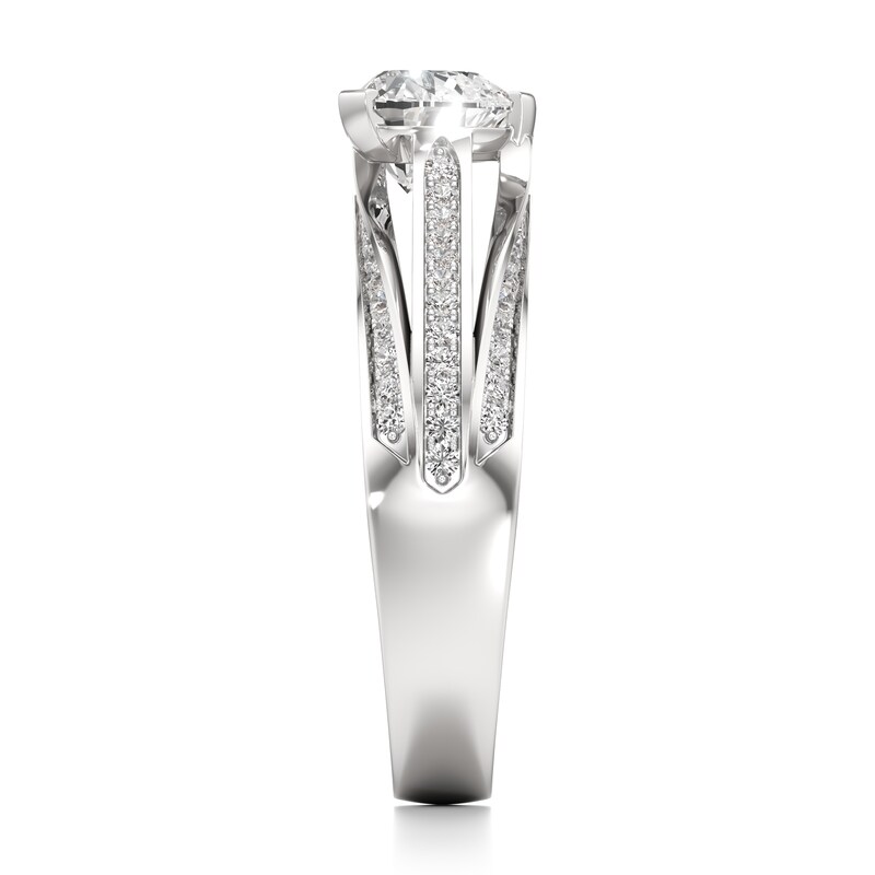 Main Image 3 of J'Lure Lab-Grown Diamond Heart Brilliant-Cut Engagement Ring 1-3/8 ct tw 18K White Gold