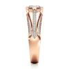 Thumbnail Image 3 of J'Lure Lab-Grown Diamond Lozenge Step-Cut Engagement Ring 1-3/8 ct tw 18K Rose Gold