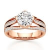 Thumbnail Image 1 of J'Lure Lab-Grown Diamond Octagon Brilliant-Cut Engagement Ring 2-3/8 ct tw 18K Rose Gold
