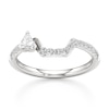 Thumbnail Image 1 of J'Lure Shield Step-Cut Lab-Grown Diamond Contour Wedding Band 3/8 ct tw 18K White Gold