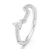 Thumbnail Image 4 of J'Lure Shield Step-Cut Lab-Grown Diamond Contour Wedding Band 3/8 ct tw 18K White Gold