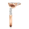 Thumbnail Image 3 of J'Lure Leaf Step-Cut Lab-Grown Diamond Contour Wedding Band 5/8 ct tw 18K Rose Gold