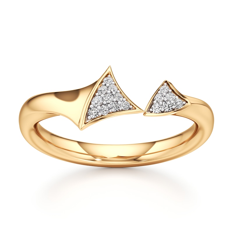Main Image 1 of J'Lure Lab-Grown Diamond Wedding Band 1/10 ct tw 18K Yellow Gold