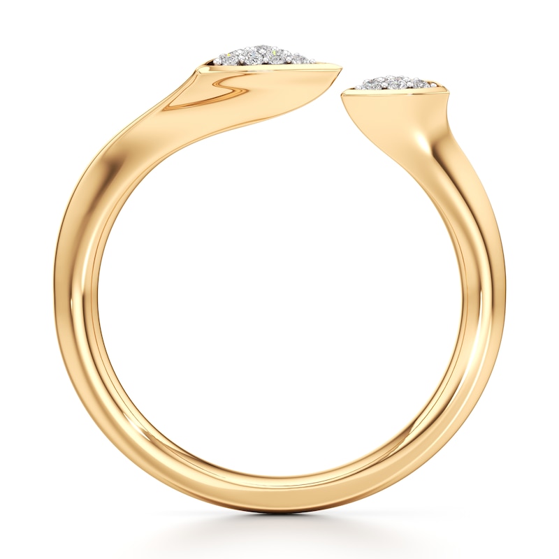 Main Image 2 of J'Lure Lab-Grown Diamond Wedding Band 1/10 ct tw 18K Yellow Gold