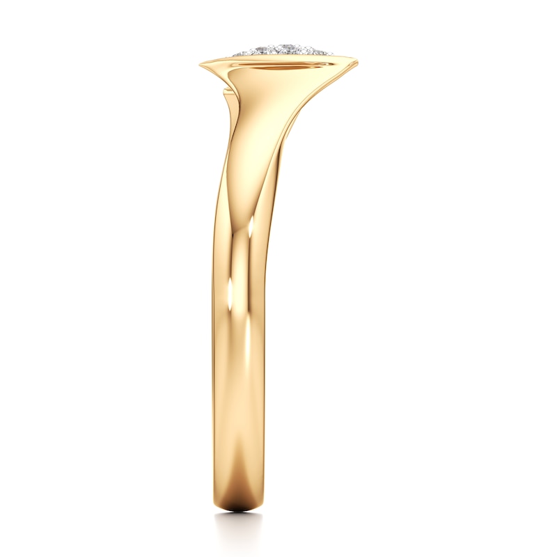 Main Image 3 of J'Lure Lab-Grown Diamond Wedding Band 1/10 ct tw 18K Yellow Gold