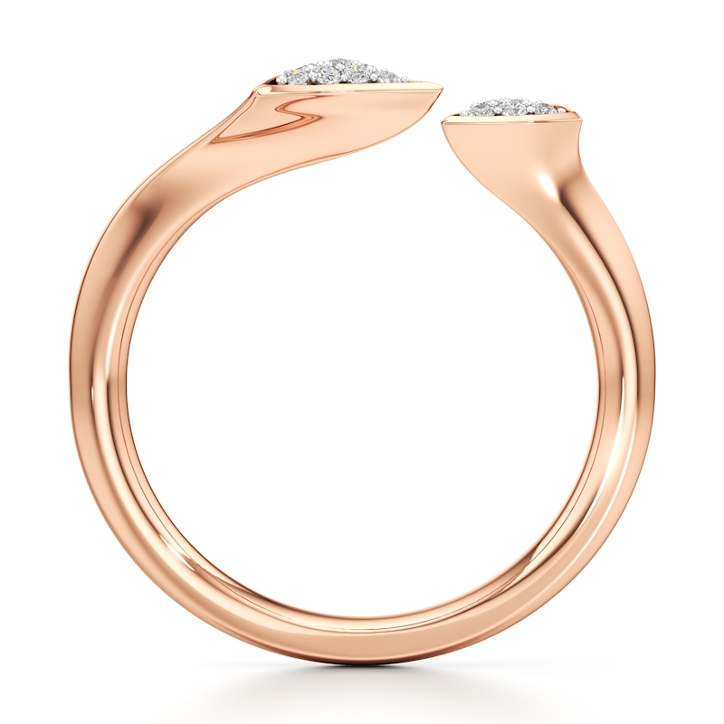 Main Image 2 of J'Lure Lab-Grown Diamond Wedding Band 1/10 ct tw 18K Rose Gold