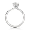 Thumbnail Image 2 of J'Lure Heart Brilliant-Cut Lab-Grown Diamond Bypass Engagement Ring 1-1/3 ct tw 18K White Gold