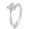 Thumbnail Image 4 of J'Lure Heart Brilliant-Cut Lab-Grown Diamond Bypass Engagement Ring 1-1/3 ct tw 18K White Gold