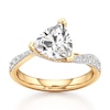 Thumbnail Image 1 of J'Lure Trillion Curved Brilliant-Cut Lab-Grown Diamond Bypass Engagement Ring 2-1/4 ct tw 18K Yellow Gold
