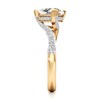 Thumbnail Image 3 of J'Lure Trillion Curved Brilliant-Cut Lab-Grown Diamond Bypass Engagement Ring 2-1/4 ct tw 18K Yellow Gold