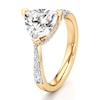 Thumbnail Image 4 of J'Lure Trillion Curved Brilliant-Cut Lab-Grown Diamond Bypass Engagement Ring 2-1/4 ct tw 18K Yellow Gold