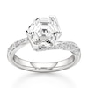 Thumbnail Image 1 of J'Lure Hexagon Step-Cut Lab-Created Diamond Bypass Engagement Ring 3-3/8 ct tw 18K White Gold