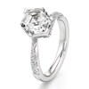 Thumbnail Image 4 of J'Lure Hexagon Step-Cut Lab-Created Diamond Bypass Engagement Ring 3-3/8 ct tw 18K White Gold