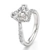 Thumbnail Image 4 of J'Lure Heart Brilliant-Cut Lab-Created Diamond Bypass Engagement Ring 3-1/2 ct tw 18K White Gold