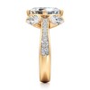 Thumbnail Image 3 of J'Lure Carre Step-Cut Lab-Created Diamond Engagement Ring 4-1/2 ct tw 18K Yellow Gold