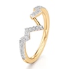 Thumbnail Image 4 of J'Lure Lab-Grown Diamond Angled Contour Wedding Band 1/4 ct tw 18K Yellow Gold
