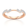 Thumbnail Image 1 of J'Lure Lab-Grown Diamond Angled Contour Wedding Band 1/4 ct tw 18K Rose Gold