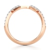 Thumbnail Image 2 of J'Lure Lab-Grown Diamond Angled Contour Wedding Band 1/4 ct tw 18K Rose Gold