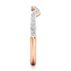 Thumbnail Image 3 of J'Lure Lab-Grown Diamond Angled Contour Wedding Band 1/4 ct tw 18K Rose Gold
