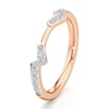 Thumbnail Image 4 of J'Lure Lab-Grown Diamond Angled Contour Wedding Band 1/4 ct tw 18K Rose Gold