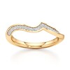 Thumbnail Image 1 of J'Lure Lab-Grown Diamond Contour Wedding Band 1/8 ct tw 18K Yellow Gold