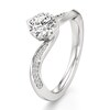 Thumbnail Image 4 of J'Lure Octagon Brilliant-Cut Lab-Grown Diamond Bypass Engagement Ring 1 ct tw 18K White Gold