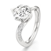 Thumbnail Image 4 of J'Lure Hexagon Brilliant-Cut Lab-Grown Diamond Bypass Engagement Ring 3-1/4 ct tw 18K White Gold