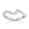 Thumbnail Image 1 of J'Lure Lab-Created Diamond Contour Wedding Band 1/5 ct tw 18K White Gold