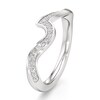 Thumbnail Image 4 of J'Lure Lab-Created Diamond Contour Wedding Band 1/5 ct tw 18K White Gold