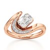 Thumbnail Image 1 of J'Lure Imperial-Emerald Step-Cut Lab-Grown Diamond Engagement Ring 1 ct tw 18K Rose Gold