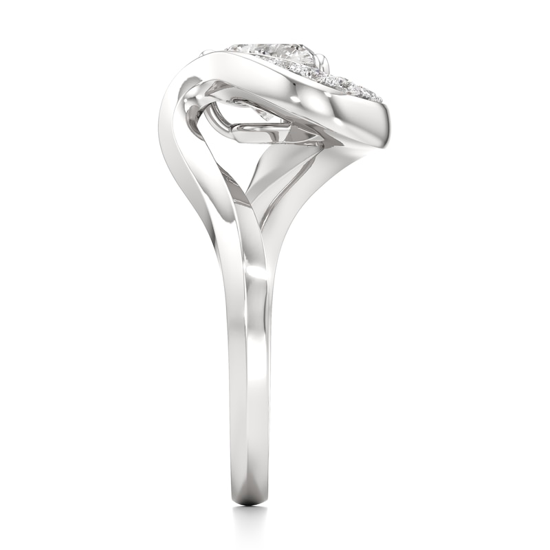 Main Image 3 of J'Lure Heart Brilliant-Cut Lab-Grown Diamond Engagement Ring 1 ct tw 18K White Gold