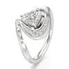 Thumbnail Image 4 of J'Lure Heart Brilliant-Cut Lab-Grown Diamond Engagement Ring 1 ct tw 18K White Gold