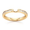 Thumbnail Image 1 of J'Lure Baguette-Cut Lab-Grown Diamond Contour Wedding Band 3/8 ct tw 18K Yellow Gold