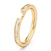 Thumbnail Image 4 of J'Lure Baguette-Cut Lab-Grown Diamond Contour Wedding Band 3/8 ct tw 18K Yellow Gold